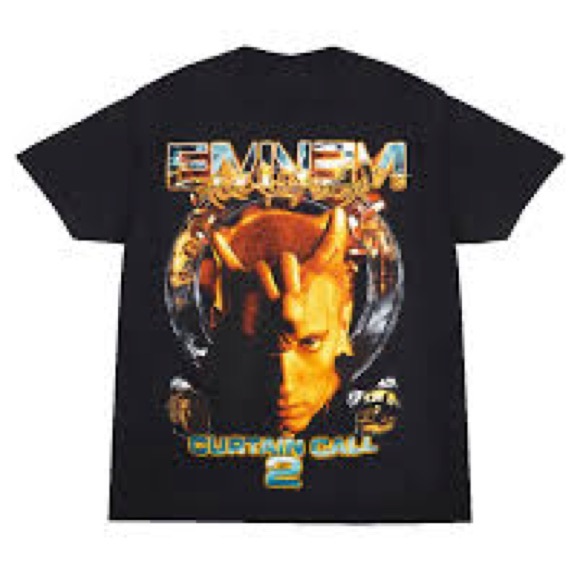 RARE COLLECTOR ITEM EMINEM CURTAIN CALL TSHIRT AND CD BOX SET - Picture 2 of 4